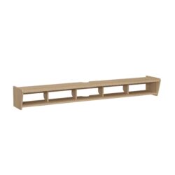 Modern Wall-Mounted Floating TV Stand - Coastal Oak