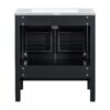 Bathroom Vanity With Single Sink, Combo Cabinet Undermount Sink, Bathroom Storage Cabinet With 2 Doors And A Drawer, Soft Closing, Multifunctional Storage, Solid Wood Frame - Black - Image 21
