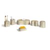 Marble Bathroom Accessories Set, Natural Stone - Beige / Gold / Beige / Yellow - Image 4