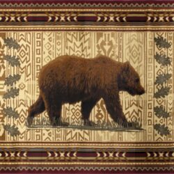 Nature's Nest - 2' X 3' Lodge Area Rug - Polyester, Multi
