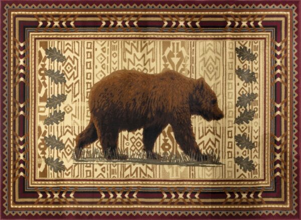 Nature's Nest - 2' X 3' Lodge Area Rug - Polyester, Multi