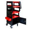 4 Level Multi Purpose Trolley For Diagnostics - Black / Red - Image 6