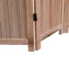 Panel Solid Wood Folding Room Divider - Natural - Image 5