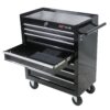7 Drawers Multifunctional Tool Cart With Wheels - Black - Image 8