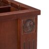 Traditional End Table With Charging Station, Narrow Side Table With USB Ports And Outlets - Red Walnut - Image 17