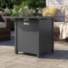 Powder Coated Fire Pit With Surface - Gray - Image 5