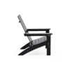 Aurascape - Outdoor Acacia Wood Foldable Adirondack Chair - Black - Image 7