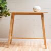 Bar Height Dining Table With Splayed Legs And Elongated Rectangular Top - Natural - Image 8