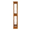 Curio Cabinet Lighted Curio Diapaly Cabinet With Adjustable Shelves And Mirrored Back Panel, Tempered Glass Doors (6 Tier), (E26 Light Bulb Not Included) - Oak - Image 8