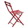 3 Piece Patio Bistro Set Of Foldable Square Table And Chairs - Red - Image 13