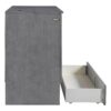 Queen Murphy Elegant Bed With Spacious Drawers - Gray - Image 13