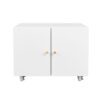 Office Furniture Copier Cabinet 2 Door Steel Copier Stand Mobile Pedestal File Printer Stand - White - Image 20