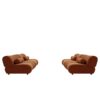Modern L - Shaped Modular Sofa Set High Comfort Chenille Fabric, Freely Arrangeable For Living Room - Orange - Image 8