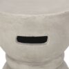 Outdoor Side Table With Hourglass Shape - Gray - Image 7