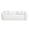 Markus - Mid-Century Modern Luxury Tight Back Couch - White - Image 9