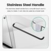 Semi-Frameless Double Sliding Shower Door, Bypass Shower Door, 1 / 4" (6Mm) Thick SGCC Tempered Glass Door - Black - Image 7