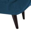 Alma - Tufted Flared Arm Entryway Bench - Teal Blue - Image 4