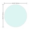 36" Round Tempered Glass Table Top Clear Glass 1 / 4’’" Thick Round Polished Edge - Transparent - Image 2