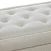 Button-Tufted Upholstered Ottoman With Hidden Storage - Linen - Image 6