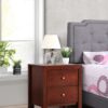 Elegantly Designed Nightstand - Cherry - Image 6