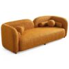 Donna - Japandi Style Boucle Sofa - Dark Yellow / Rustic - Image 8
