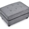 Stylish Contemporary Ottoman For Every Space - Gray - Image 3