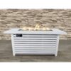 Propane / Natural Gas Outdoor, Fire Pit Table With Lid - White - Image 6