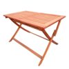 Foldable Patio Dining Set With 1 Dining Table, Indoor And Outdoor Use, Solid Wood - Teak - Image 4