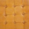 Mark - Mid-Century Tufted Square Genuine Leather Upholstered Ottoman - Light Tan / Rustic - Image 5