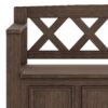 Amherst - Entryway Storage Bench - Farmhouse Brown - Image 5