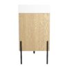 Modern Bathroom Vanity Combo With Single Resin Sink And Storage Cabinet, Multilayer Solid Wood - Oak - Image 18