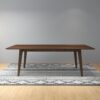 Levi - Modern Style Rectangular Dining Table - Brown - Image 9