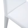 (Set of 4) Backrest Chairs With Silver Metal Legs The Perfect Combination, Suitable For Minimalist And Modern Home Styles - White / Silver - Image 12