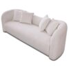 Mason - Mid-Century Modern Luxury Tight Back Curvy Couch - White - Image 8