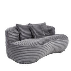 Bean Bag Sofa Lazy Sofa Durable Comfort Lounger High Back Bean Bag Chair Couch For Adults And Kids, Indoor & Outdoor - Dark Gray