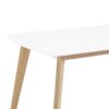 Contemporary Solid Wood Two Tone Dining Table - White - Image 3