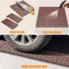 New Stone Texture Patio Deck Tiles, Diy Module Interlocking Decking Tiles Floor Tile, Easy And Quick Installation Court Tiles For Porch Poolside Balcony Backyard 44 Pieces - Red Brown - Image 3