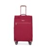 4 Piece Set (16/20/24/28), Softshell Suitcase Spinner Wheels Terylene Luggage Sets Carry On Suitcase Luggage Lightweight Durable Suitcase - Wine Red - Image 10