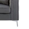Lorreto - Velvet Sofa - Gray - Image 4