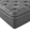 13" Twin Quilted Eurotop Hybrid Mattress, Plush - Gray - Image 5
