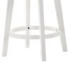 Joplin - Ladder Back Counter Height Swivel Chair With Upholstered Seat - White - Image 3