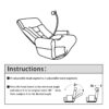 Adjustable Head And Waist Game Chair, Lounge Chair 360 Degree Rotatable - Gray - Image 8