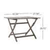 Positano - Foldable Dining Set - Gray - Image 5