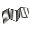 Pet Gate Dog Gate For Doorways, Stairs Or House Freestanding, Folding - Dark Brown - Image 12
