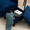 Convertible Combination Sofa, Sofa L Shaped, Sofa With Footstools With Storage Sofa For Living Room, Living Room 3 Seater Combination Sofa - Blue - Image 8