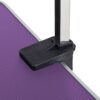 Folding Dog Pet Grooming Table Stainless Steel Frame Rubber Mat On Board With Adjustable Arm And Clamps Pet Dog Cat Grooming Table - Purple - Image 5