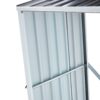 Log Storage Shed, Log Holder With Roof, Log Storage Shed, Firewood Rack For Backyard Garden Patio Porch, Anthracite Galvanized Steel - Black - Image 12