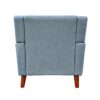 Luminaesque - Fabric Upholstered Armchair With Tufted Back - Blue - Image 8