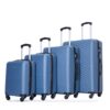 Luggage 4 Piece Lightweight Suitcase With Rotating Wheels, 24" And 28" With Tsa Lock, (16/20/24/28) - Blue - Image 4