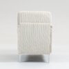 Modular Sectional Sofa Armless Seat Module, Corduroy Sectional Couch, Single Couch Modular Armless Accent Chair With Back Cushion - Beige - Image 7